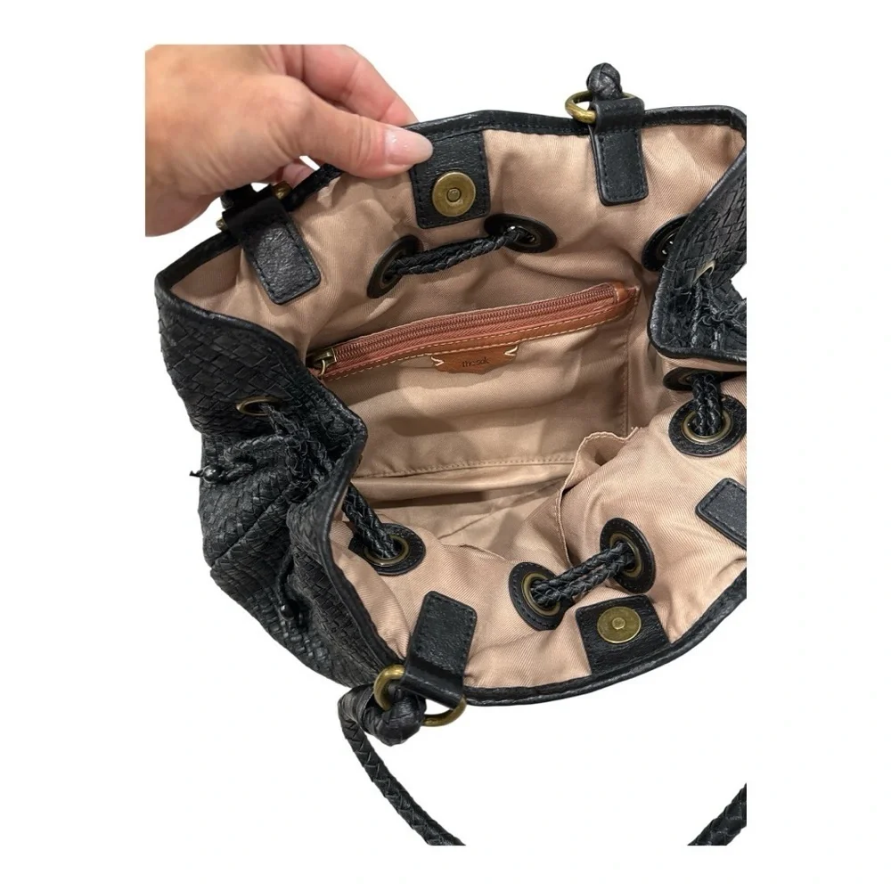 The Sak Black Woven Hobo Bag